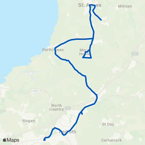 Hopleys Coaches Institute - Barncoose Hospital map
