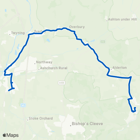 Marchants Coaches Vine Way Path - Winchcombe Sch Grounds map