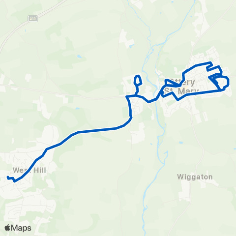 MD Coaches Taleford Close - Thorne Farm Way map