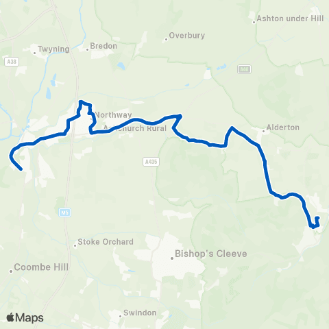 Marchants Coaches Gupshill Manor - Winchcombe Sch Grounds map
