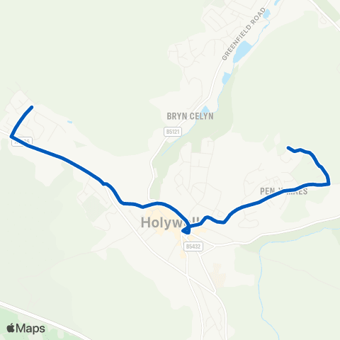 P & O Lloyd Moor Lane - Hafod Y Bryn map