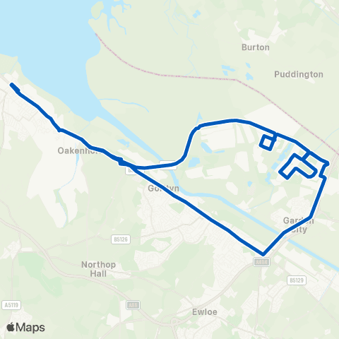 P & O Lloyd Deeside Ind Park Zone 1 - Tenth Avenue map