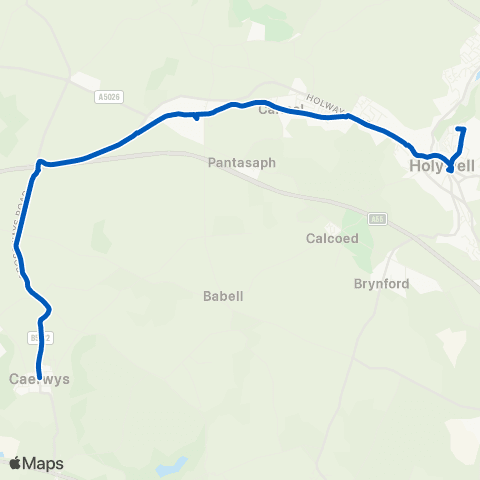 P & O Lloyd Caerwys Square - Wat`S Dyke Avenue map