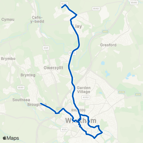 Pat's Coaches Greenfield Ter - Llay Industrial Estate map