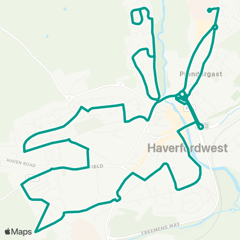 Pembrokeshire County Council Bus Station - Bus Station map