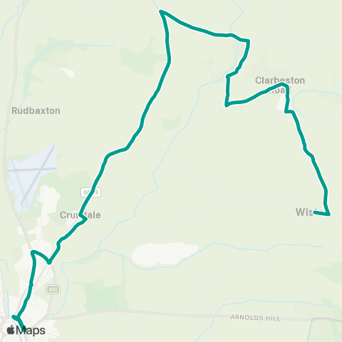 Pembrokeshire County Council St Mary`S Church - Bus Station map