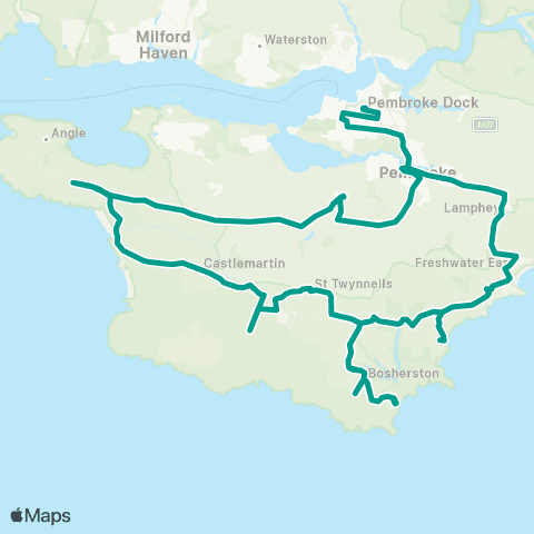 Pembrokeshire County Council Pembroke Dock Railway Sta - Pembroke Dock Railway Sta map