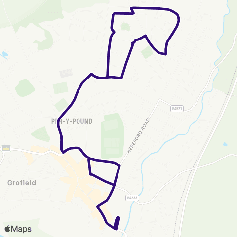 Phil Anslow Travel Abergavenny Bus Sta Stand 1 - Abergavenny Bus Sta Stand 1 map