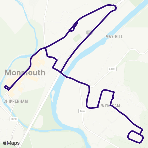 Phil Anslow Travel Monmouth Bus Sta Stand 2 - Monmouth Bus Sta Stand 2 map