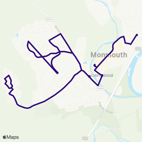 Phil Anslow Travel Monmouth Bus Sta Stand 2 - Monmouth Comprehensive Sch map