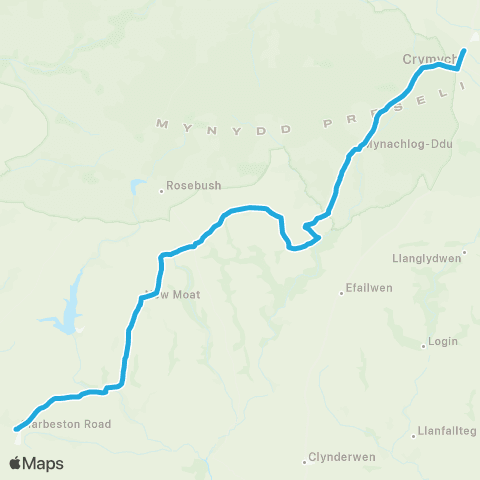 Richards Bros Crymych Arms Hotel - Clarbeston Rd Railway Sta map