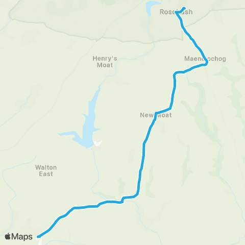 Richards Bros Post Office - Clarbeston Rd Railway Sta map