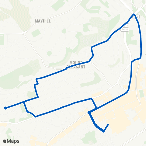 South Wales Transport Swansea Bus Sta Stand X - Swansea Bus Sta Stand X map