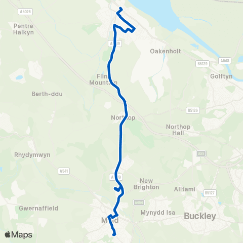 Townlynx Mold Campus - The Ship Hotel map