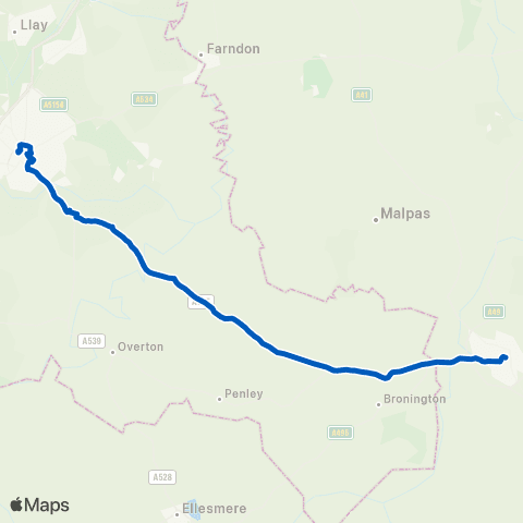 Pat's Coaches Wrexham Bus Station 2 - Bus Station map