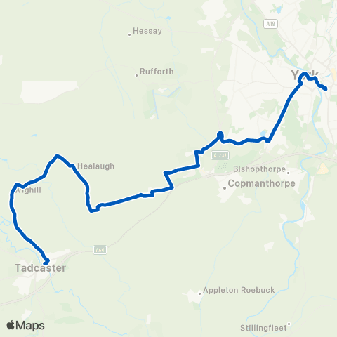 York Pullman Edinburgh Arms - Sainsburys map