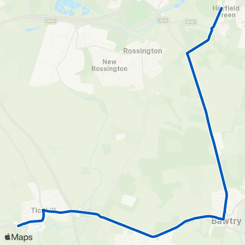 Wilfreda Beehive Hurst Ln / Walnut Av - Top St / Tickhill Rd map