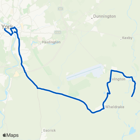 York Pullman Sutton Main Street - Rail Station map