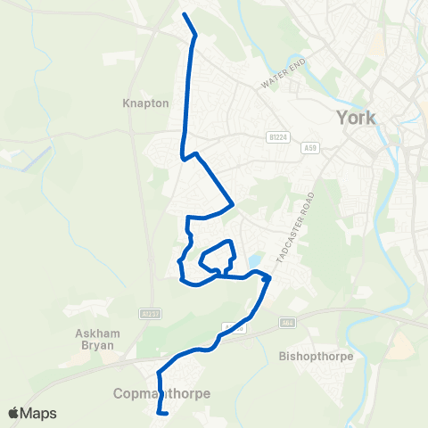 York Pullman Manor School Grounds - Station Cottages map