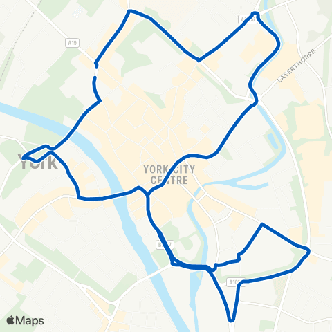 York Pullman Exhibition Square Tour Bus - Exhibition Square map