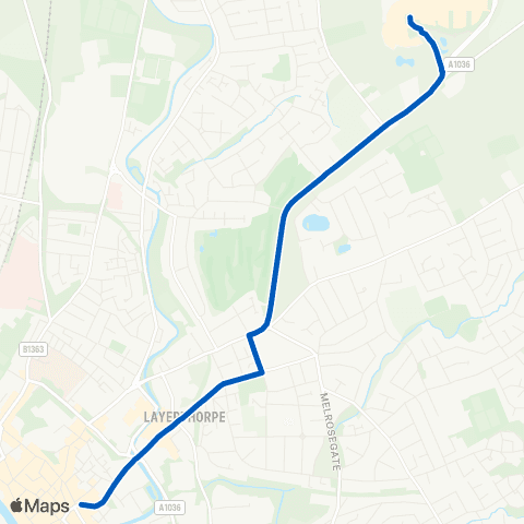 York Pullman Stonebow - Monks Cross Park and Ride map