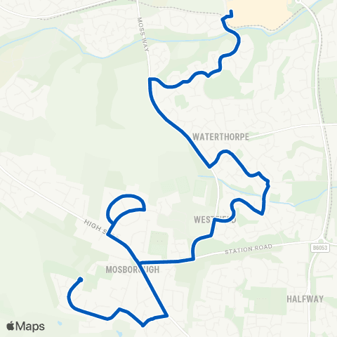 TM Travel Crystal Peaks / Cp1 - Plumbley Hall Rd / Turning Circle map