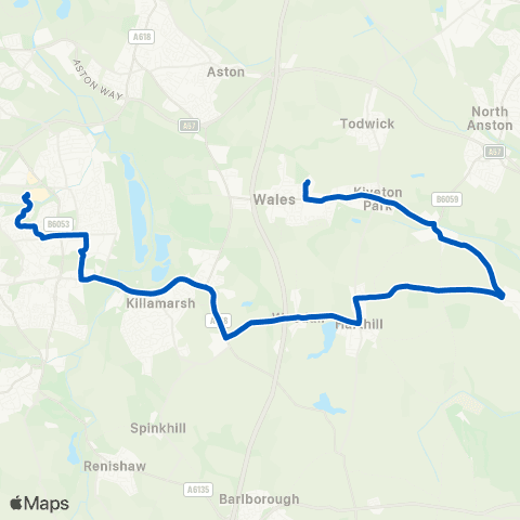 TM Travel Crystal Peaks / Cp3 - Chestnut Av / Storth Ln map