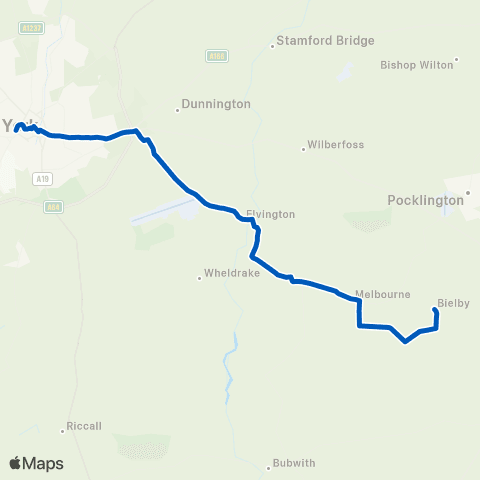 York Pullman Sutton Main Street - Rail Station map