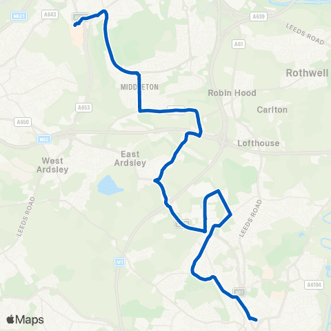 Yorkshire Travel Group Wakefield Bus Sta - White Rose Centre map