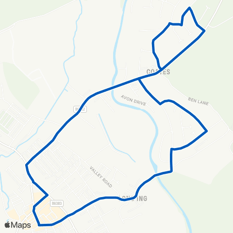 Pilkingtonbus Station Road - Station Road map