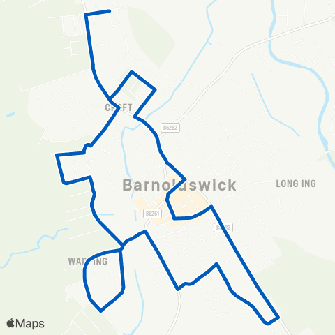 Pilkingtonbus Station Road - Station Road map