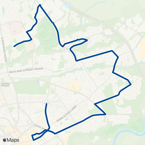 Preston Bus Corpus Christi High School - Holmrook Rd map