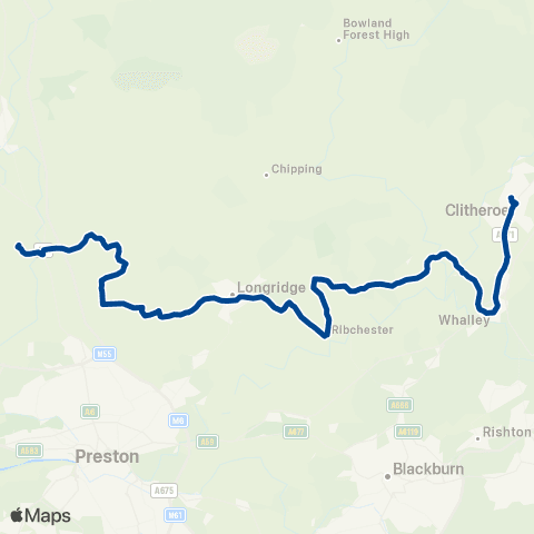 Preston Bus College - Interchange map