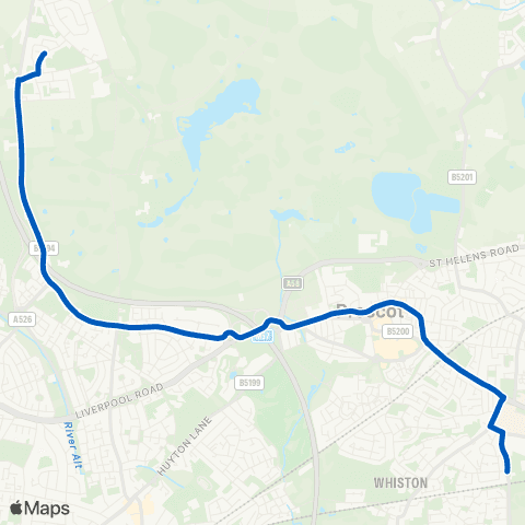 Peoples Bus Wiltons Drive - Milton Avenue map