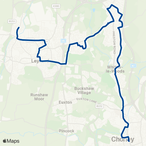 Preston Bus Bus Station - Manor House map
