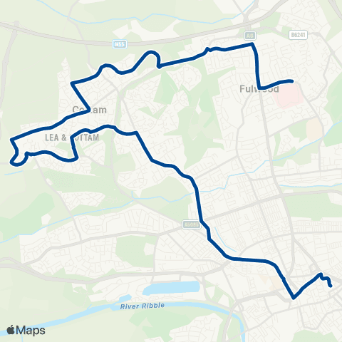 Preston Bus Royal Preston Hosp Grounds - Arrival Stand map