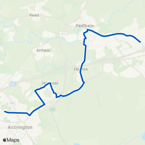 Pilkingtonbus St Christophers HS - Ightenhill Park Ln map