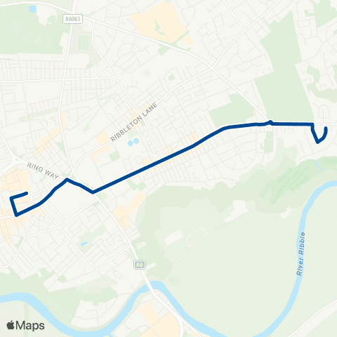 Preston Bus Brockholes Brow - Arrival Stand map