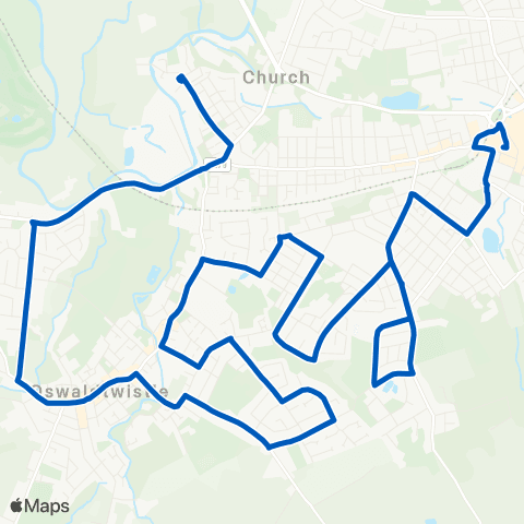 Pilkingtonbus Bus Station - Black Dog Inn map