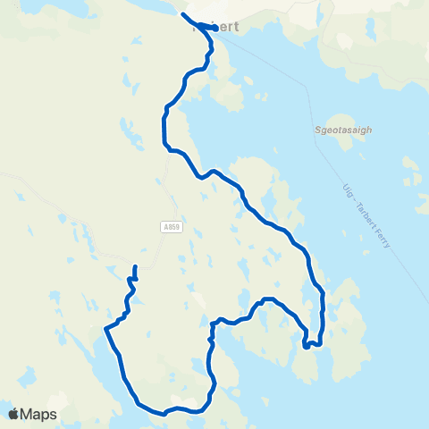 Lochs Motor Transport Sir E Scott School - Road End map