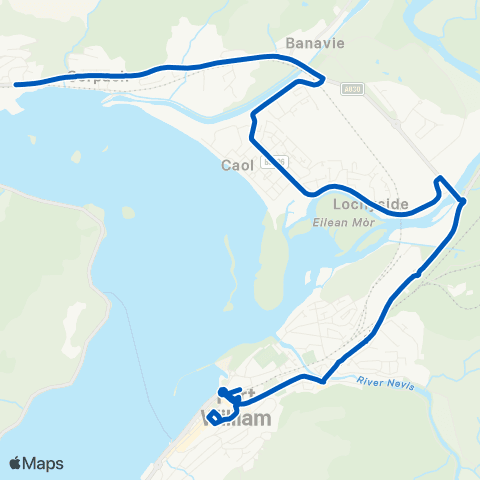 Lochaber Action on Disability Drumfada Terrace - Kilmallie Road map