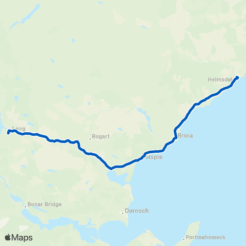 MacLeod's Coaches Post Office - Helmsdale Square map