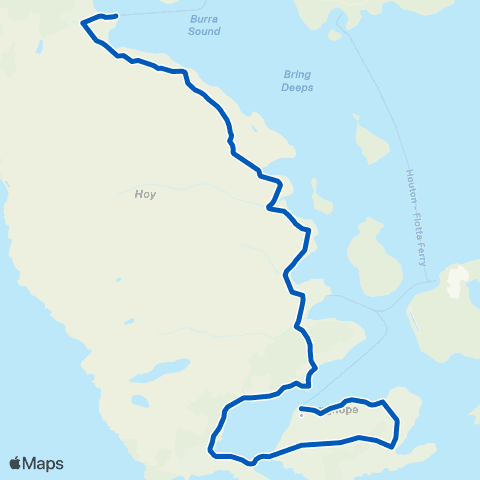 Isle of Hoy Development Trust Pier - Royal Hotel map