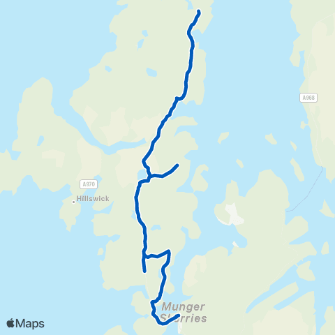 Johnson Transport Isbister - Housaquoy map