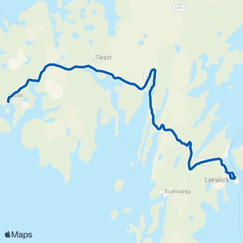 J & D S Halcrow Bakery - Viking Bus Station map