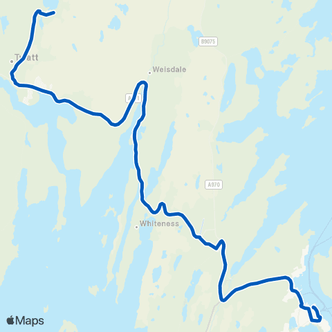 J & D S Halcrow Viking Bus Station - EV Charge Point map