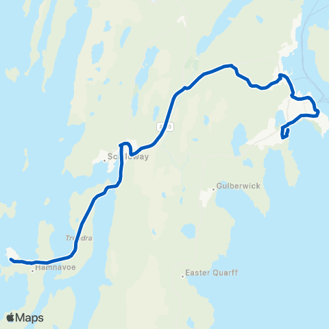 J & D S Halcrow Viking Bus Station - Shop map