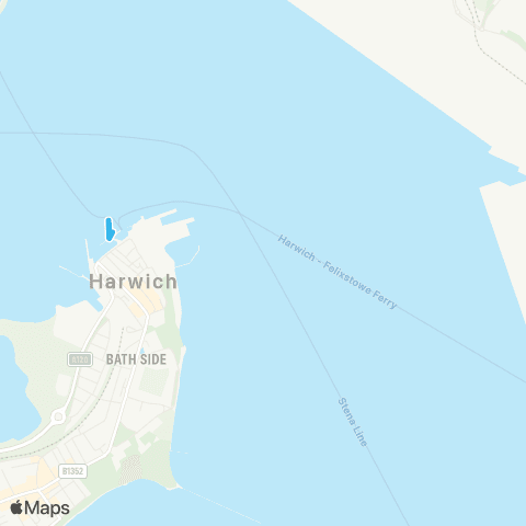 Harwich Harbour Ferry Harwich Harbour Ferry Landing - Harwich Harbour Ferry Landing map