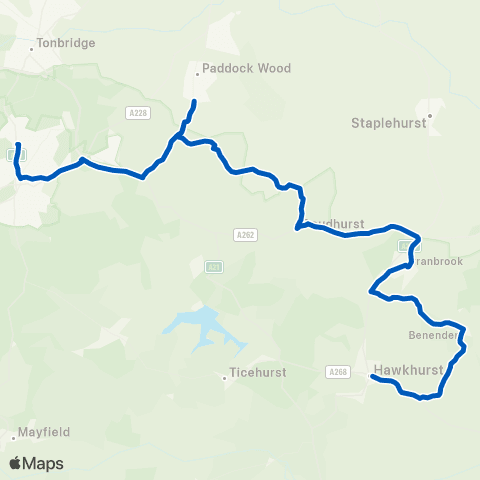 Hams Travel Tunbridge Wells Boys' Grammar Sch - Victoria Hall map