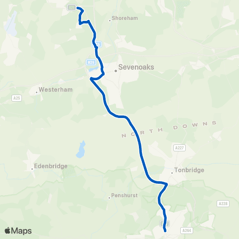 Go-Coach Hire Woodbury Park Rd - Knockholt Railway Sta map